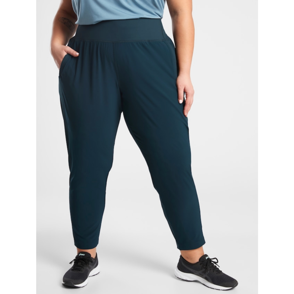 Athleta Teal High-Waist Jogger Leggings